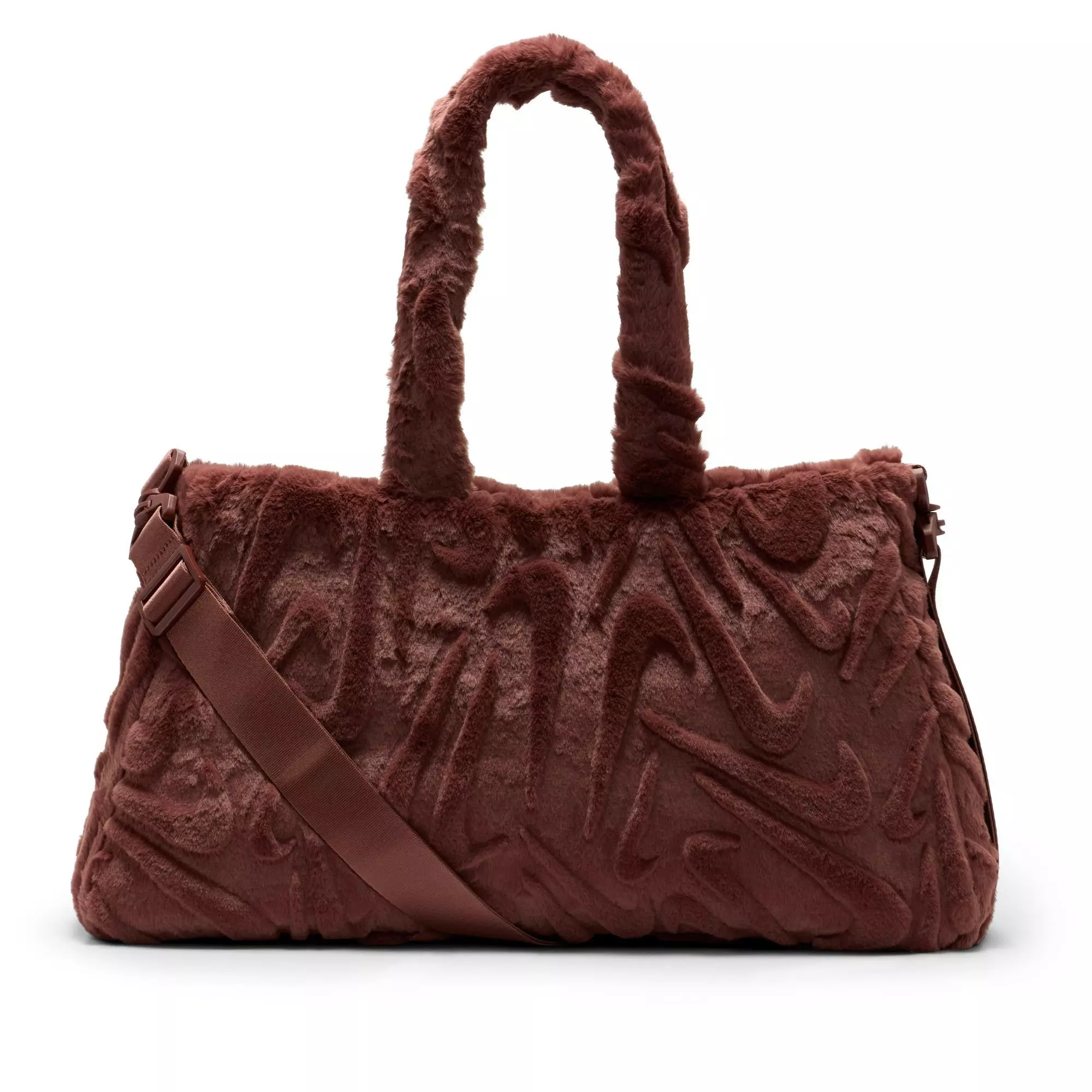 Nike Sportswear Faux Fur Tote Bag - Maroon